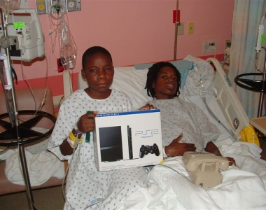 Friends: Omar and Aristide with their new PS2